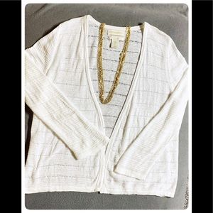 🌹Cynthia Rowley pointelle sweater Sz M. (GUC)